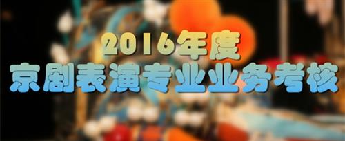 黄色污污啪啪视频观看下载国家京剧院2016年度京剧表演专业业务考...